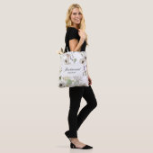 Tote Bag Modern Spring Bridesmaid Personalized Name (Sur le modèle)