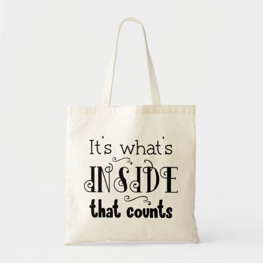Tote Bag Modern Typography funny Quotes (Devant)