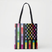 TOTE BAG MODERN VERSION MULTICOLOR USA/EEUU FLAG MASANSER (Devant)
