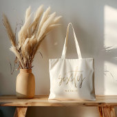 Tote Bag Moderne 60e anniversaire simple élégant script élé