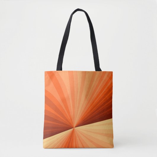 Tote Bag Moderne Abstrait Orange Rouge Vanille Graphique Fr (Devant)