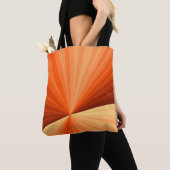 Tote Bag Moderne Abstrait Orange Rouge Vanille Graphique Fr (De près)