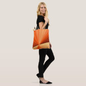 Tote Bag Moderne Abstrait Orange Rouge Vanille Graphique Fr (Sur le modèle)