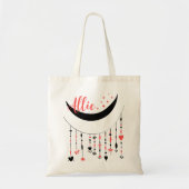 Tote Bag Moderne Boho Lune & Étoiles Tendance (Devant)