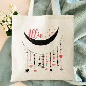 Tote Bag Moderne Boho Lune & Étoiles Tendance