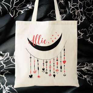 Tote Bag Moderne Boho Lune & Étoiles Tendance