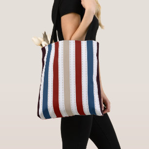 Tote Bag Moderne Chic Rayé