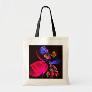 Tote Bag Moderne coloré Floral Abstrait Art Motif #06