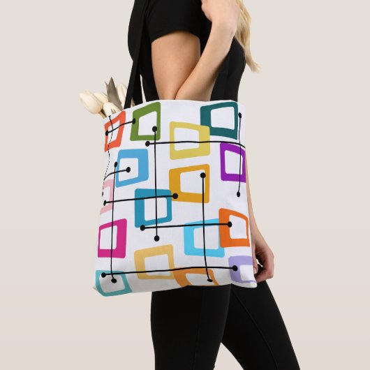 Tote Bag Moderne du milieu du siècle atomique (De près)