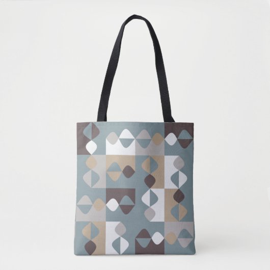 Tote Bag Moderne du milieu du siècle - Caramel au chocolat  (Devant)