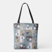 Tote Bag Moderne du milieu du siècle - Caramel au chocolat  (Dos)