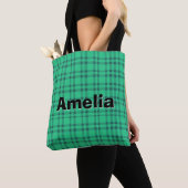 Tote Bag Moderne élégant coche verte (De près)