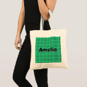 Tote Bag Moderne élégant coche verte (Devant (produit))