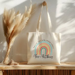 Tote Bag Moderne et élégant Rainbow Teacher Merci Cadeau<br><div class="desc">Avec un design boho pastel rose et bleu arc-en-ciel,  un script fantaisiste,  et un espace pour ajouter un nom,  ce sac fourre-tout de remerciement moderne et élégant est le cadeau parfait pour les enseignants,  les amis ou quelqu'un de spécial! Parfait pour les enseignants de la maternelle ou du primaire.</div>