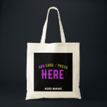 TOTE BAG MODERNE ET MODERNE PERSONNALISABLE NOIR VÉRIFIÉ<br><div class="desc">VOUS POUVEZ CHANGER,  REDIMENSIONNER OU AJOUTER LOGO,  PHOTO,  TEXTE ET COULEURS COMME VOUS LE SOUHAITEZ.MERCI.</div>