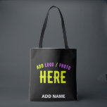 TOTE BAG MODERNE ET MODERNE PERSONNALISABLE NOIR VÉRIFIÉ<br><div class="desc">VOUS POUVEZ CHANGER,  REDIMENSIONNER OU AJOUTER LOGO,  PHOTO,  TEXTE ET COULEURS COMME VOUS LE SOUHAITEZ.MERCI.</div>
