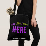 TOTE BAG MODERNE ET MODERNE PERSONNALISABLE NOIR VÉRIFIÉ<br><div class="desc">VOUS POUVEZ CHANGER,  REDIMENSIONNER OU AJOUTER LOGO,  PHOTO,  TEXTE ET COULEURS COMME VOUS LE SOUHAITEZ.MERCI.</div>