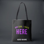 TOTE BAG MODERNE ET MODERNE PERSONNALISABLE NOIR VÉRIFIÉ<br><div class="desc">VOUS POUVEZ CHANGER,  REDIMENSIONNER OU AJOUTER LOGO,  PHOTO,  TEXTE ET COULEURS COMME VOUS LE SOUHAITEZ.MERCI.</div>