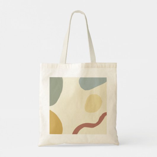 Tote Bag Moderne Géométrie simple couleurs pastel (Dos)