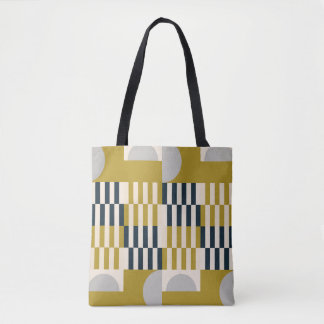 Tote Bag Moderne géométrique, rétro motif scandinave