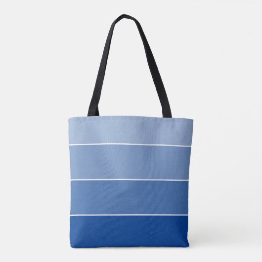 Tote Bag MODERNE gradient créatif ROYAL BLUE (Dos)