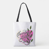 Tote Bag Moderne Joyeuse Fête des Mères (Dos)