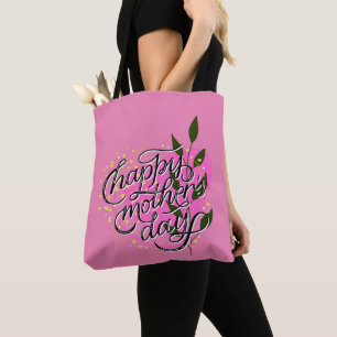 Tote Bag Moderne Joyeuse Fête des Mères