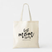 Tote Bag Moderne Meilleure maman Jamais maman Enfants Nom S (Dos)