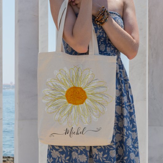 Tote Bag Moderne minimaliste cascolol Chamomile