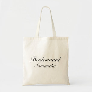 Tote Bag Moderne minimaliste Mariage de servante blanche