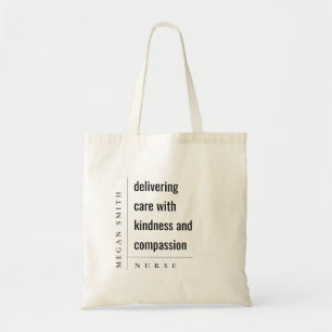 Tote Bag Moderne minimaliste simple infirmière soins de san