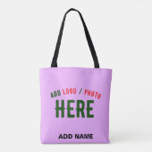 TOTE BAG MODERNE MODERNE PERSONNALISABLE MAUVE VÉRIFIÉE MAR (Dos)
