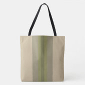 Tote Bag Moderne Moss Vert Beige rayé (Devant)