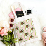 Tote Bag Moderne Pastel Rose Et Vert Motif Avocado<br><div class="desc">Moderne Pastel Rose Et Vert Motif Avocado</div>
