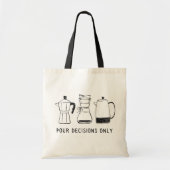 Tote Bag Moderne Retro Lover Coffee Pour Décisions Monogram (Devant)