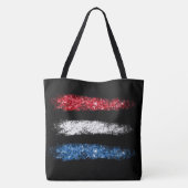 Tote Bag *~* Moderne Simple Abstrait American Flag Large (Dos)