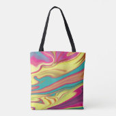 Tote Bag Moderne simple en marbre texture granite coulée li (Dos)