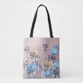 Tote Bag Moderne tendance Floral Abstrait (Devant)