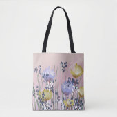Tote Bag Moderne tendance Floral Abstrait (Devant)