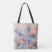 Tote Bag Moderne tendance Floral Abstrait (Dos)