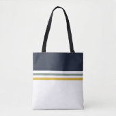 Tote Bag Moderne tendance rayures simples rayées (Devant)