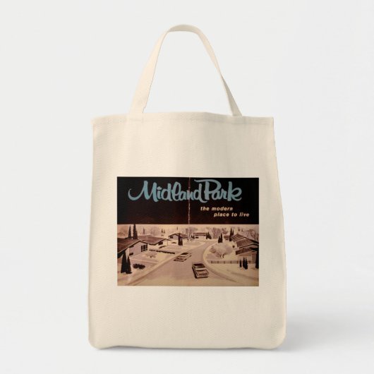 Tote Bag Moderne vintage du milieu du siècle (Devant)