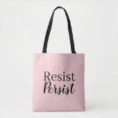 Tote Bag Modernes élégants résistent persistent citation (Devant)