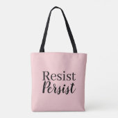 Tote Bag Modernes élégants résistent persistent citation (Dos)