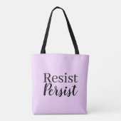 Tote Bag Modernes élégants résistent persistent citation (Dos)