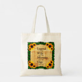 Tote Bag Modifier N'IMPORTE QUEL Nom Date Légende Femme Mom (Dos)