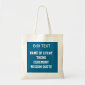 Tote Bag Modifier remplacer l'image de texte DO-IT-YOURSELF (Devant)