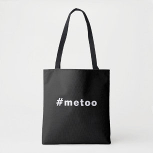 Tote Bag moi aussi, #metoo, orgueil Blanc noir