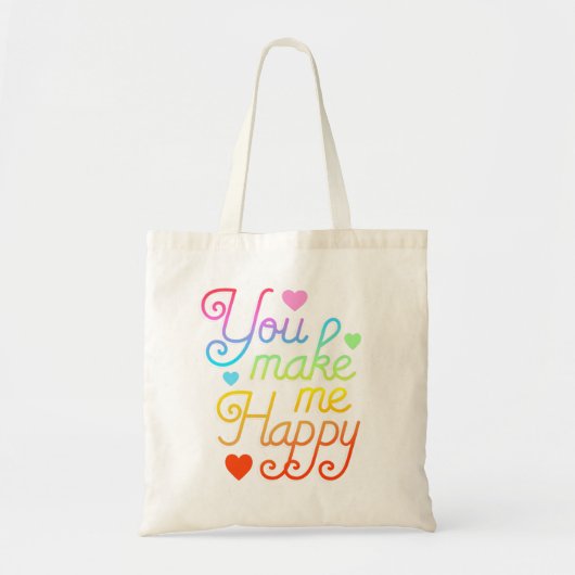 Tote Bag Moi haces feliz (Devant)