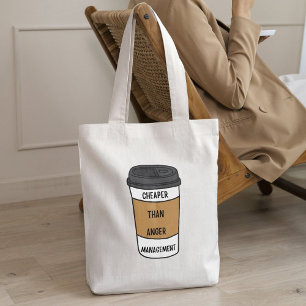 Tote Bag Moins Cher Que La Gestion De La Colère - Crêque À